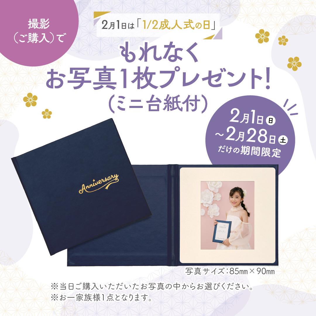 ☆*:.｡. o 2分の1成人式の日撮影キャンペーンo .｡.:*☆