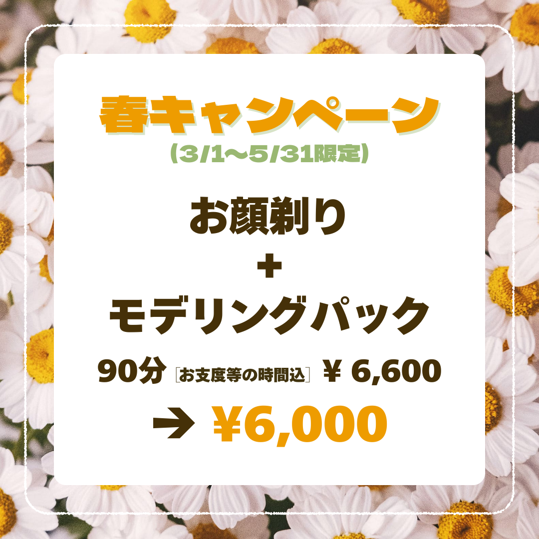 春キャンペーンのお知らせ♪